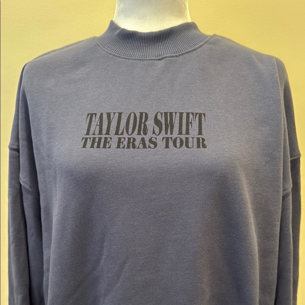 Taylor Swift The Eras Tour Blue Crewneck Sweatshirt Size XS